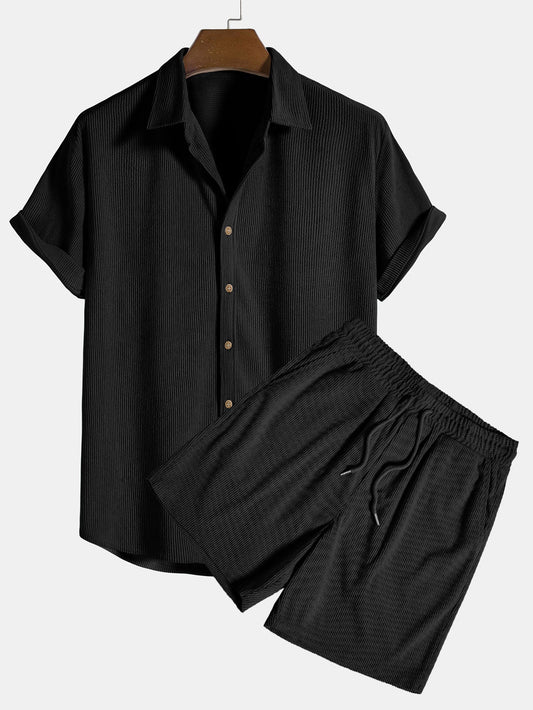 Men’s Summer Set – Shirt & Shorts Combo