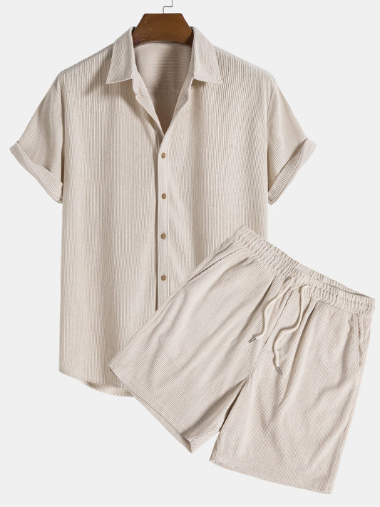 Men’s Summer Set – Shirt & Shorts Combo